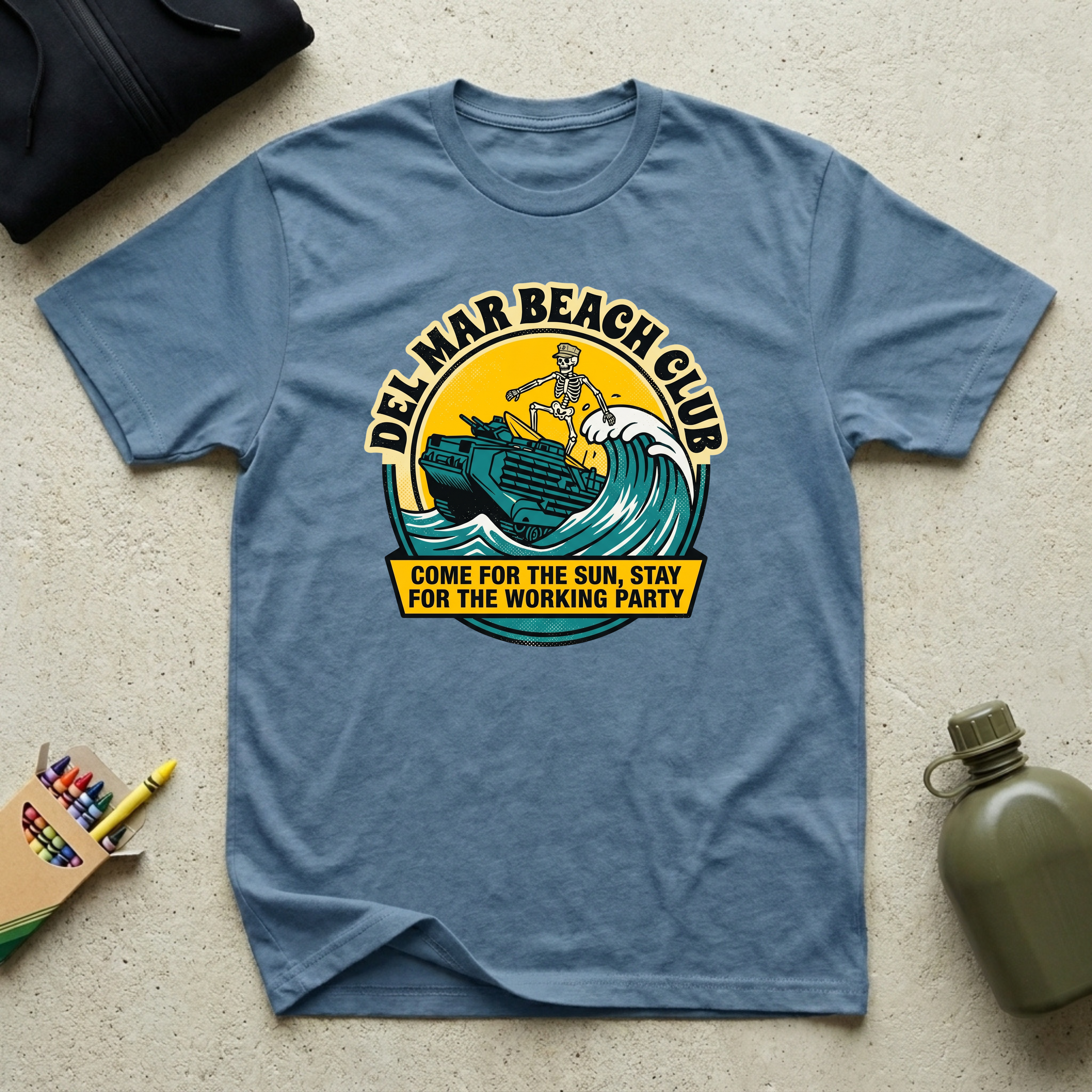Del Mar Beach Club - Premium T-Shirt