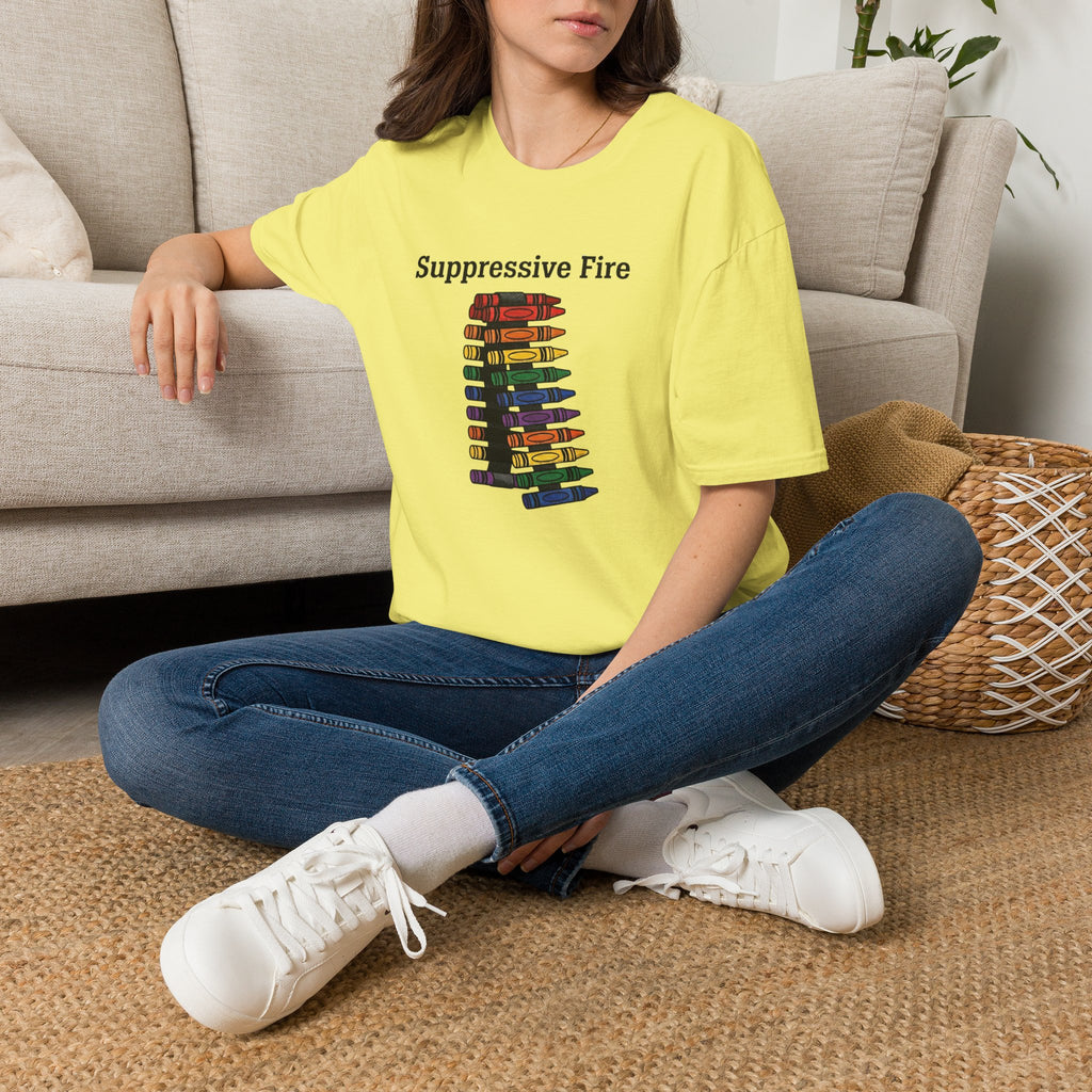 Belt Fed Crayons - Premium T-Shirt