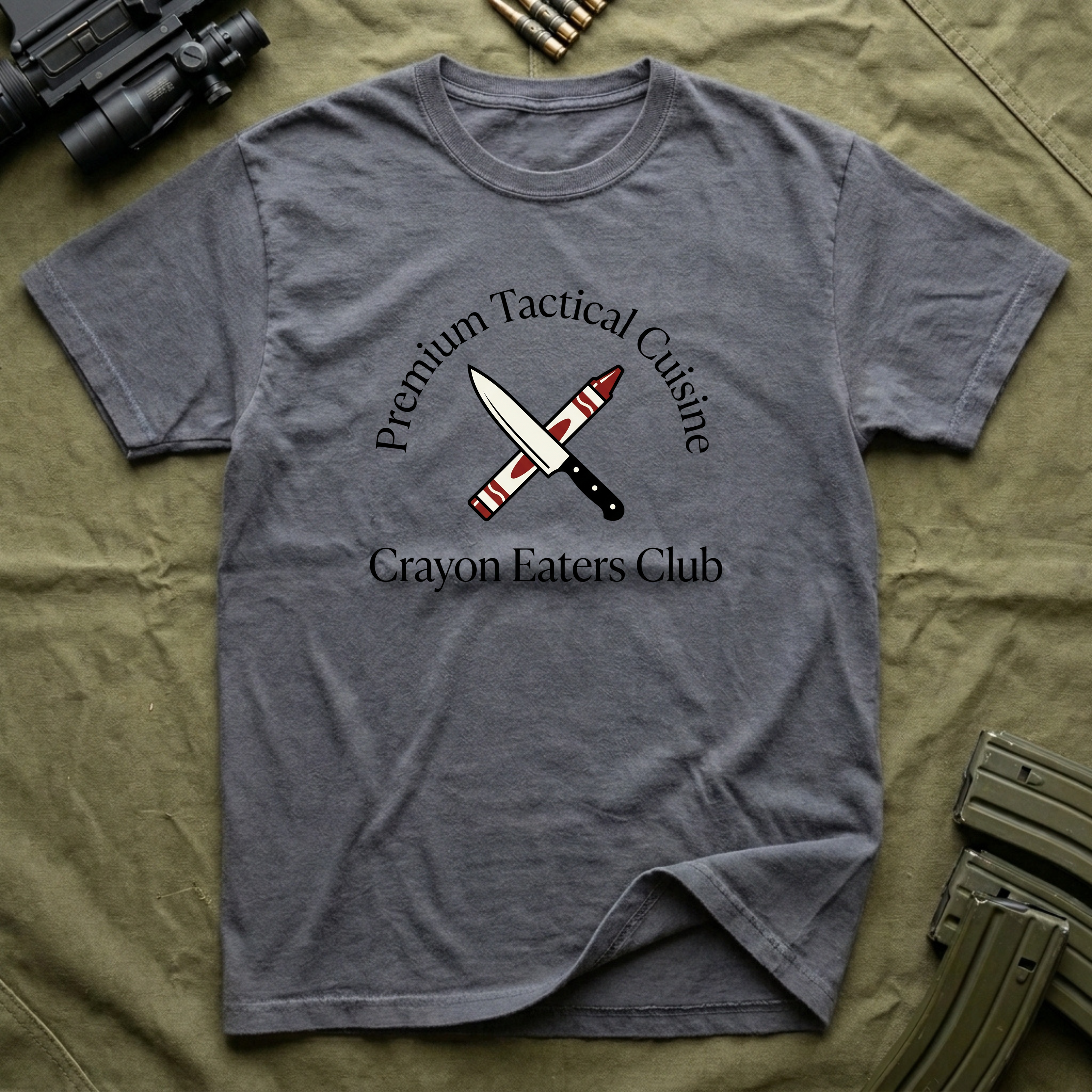 Knife & Crayon Cross Rifles - Premium T-Shirt