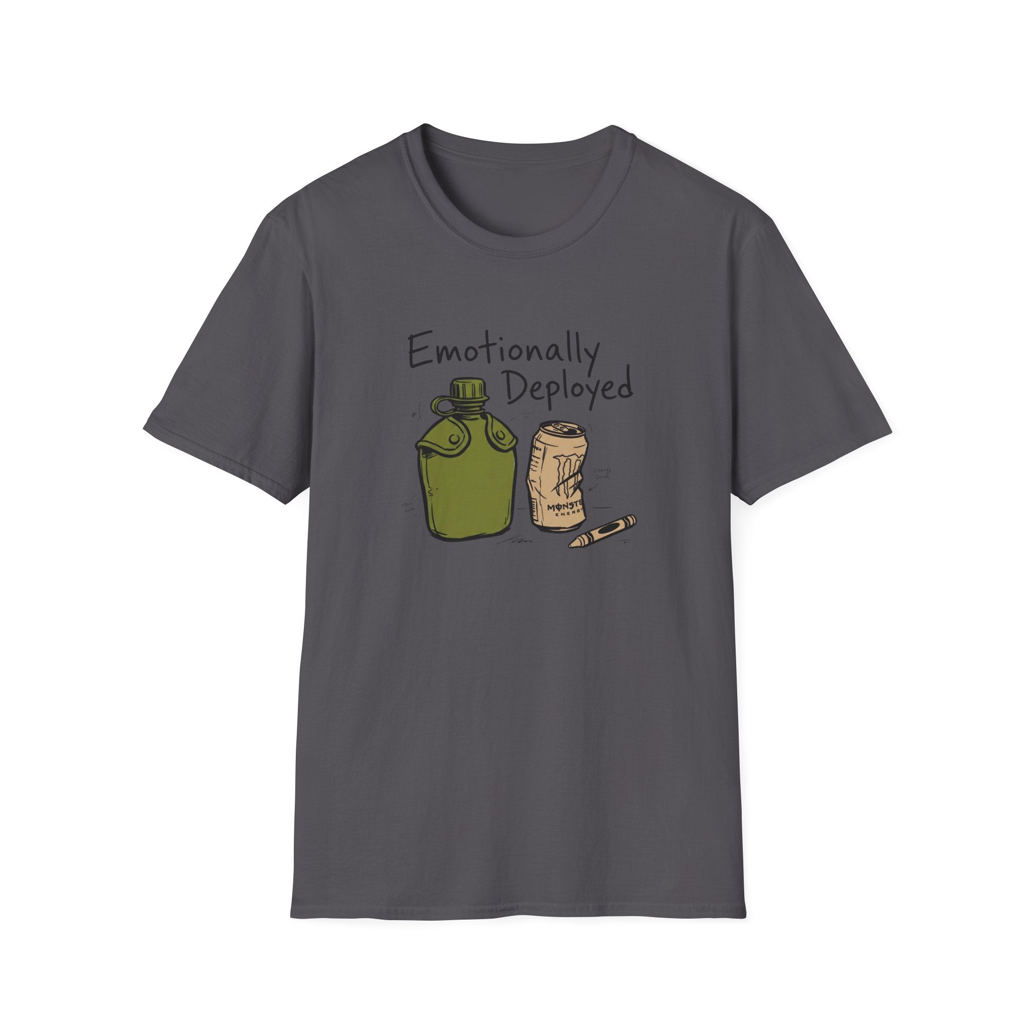 Emotionally Deployed Canteen & Can - Premium T-Shirt