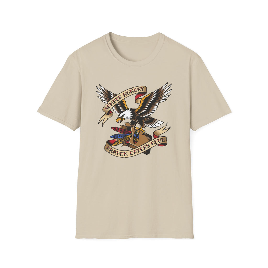 Eagle Tattoo Crayon Club - Premium T-Shirt